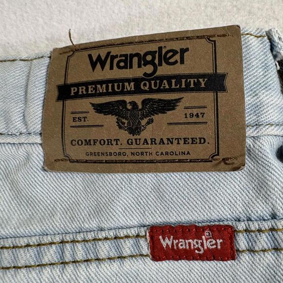 Wrangler Vintage Loose Fit Light Wash Jeans Youth 10 Husky 90s Denim Street Wear - Picture 9 of 9